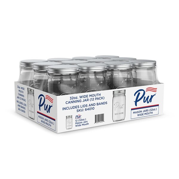 Pur Mason Mason Jar Glas 32Oz 12Pk 64010 Zoro